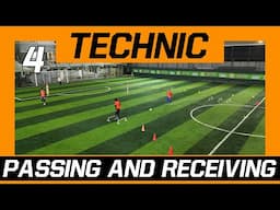 SOCCER / FOOTBALL PASSING TRAINING / PASSING EXERCISES / PASSING DRILLS - VARIATION 3