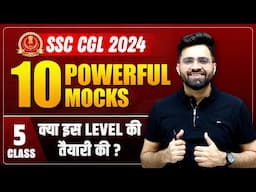 🎯 10 Powerful English Mock (Class-5) | SSC CGL English | SSC CGL 2024 | English By Tarun Grover