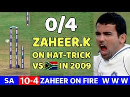 ZAHEER KHAN 4WKT VS SA IND VS SOUTH AFRICA TEST MATCH 2009 |  BOWLING IND VS SA MOST SHOKING EVER