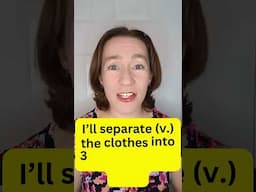 How to pronounce "separate" two ways in English  #learnenglish #englishpronunciation #fluentenglish