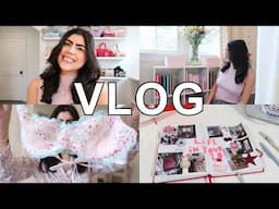 VLOG: Dyson Airwrap Curls, BTS Filming, Haul, Skincare Routine & Scrapbooking! | Gabriella Mortola