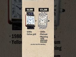 $9,500 vs €71,500 Cartier Tank #cartierwatch #cartier #cartiertank #vintagecartier #vintagewatch