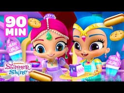 Shimmer and Shine Eat Delicious Genie Food! w/ Leah | 90 Minute Compilation | Shimmer and Shine