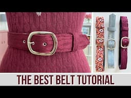 How to sew a belt | For Beginners (2024)