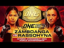 Denice Zamboanga vs Alyona Rassohyna Jan. 10th: ONE Interim Championship!