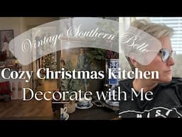 Santa Christmas Kitchen/ Farmhouse Christmas Kitchen Decorate with Me/ Cozy Christmas Kitchen