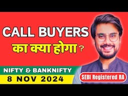 Nifty and BankNifty Prediction for Friday, 8 Nov 2024 | BankNifty Option Tomorrow | Rishi Money