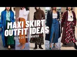 How to Wear Maxi Skirts This Fall&Winter: Trends, Colors and Styling Tips