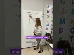 Graphing in standard form! #iteachalgebra #math #algebra #mathematics #iteachmath #mathteacher