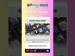 XBOX Game Pass - Black Friday Deal of the Day - GetMojo.Store