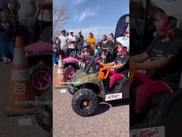 We helped host a Kids Power Wheel Drag Race.