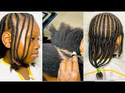 Easy to do Basket hairstyle for kids with natural hair 🔥🔥🔥#virginhair