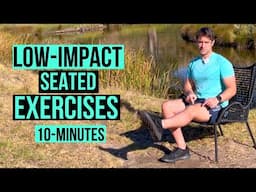 SEATED LOW IMPACT Exercises (BEGINNER) - 10 Minutes Whole Body Chair Exercises