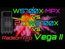 Apple Radeon Pro MPX W5700X vs. 2xW5700X vs. Vega II Review and Test // FCPX, DaVinci, Premiere Pro