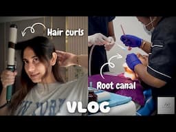 SUNDAY VLOG | ROOT CANAL TREATMENT, MY FIRST PERFECT CURL | TANYA MISHRA