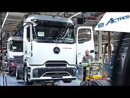 New 2025 Mercedes eActros Production and Assembly in Germany