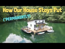 How FLOATING CABINS are ANCHORED ⚓️ (& why it differs from boats)