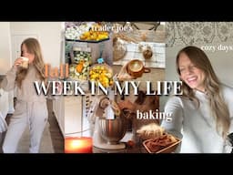 FALL WEEK IN MY LIFE | trader joes, baking pumpkin bread, homemade pumpkin syrup, & cozy days!