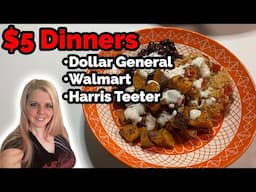 $5 Dinners • Easy Budget Cooking • Dollar General | Walmart | Harris Teeter