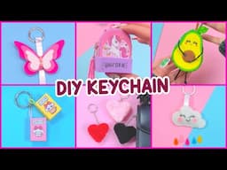 8 DIY KEYCHAIN IDEAS - How To Make Super Cute Keychains #keychain