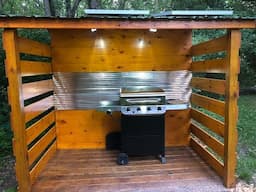 Building a Solar Lighted Dual Utility Cook Shed Wood Shed