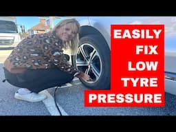 How to check car tyre air pressure & reset low tire pressure warning light | Easy Step-by-Step Guide