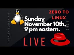 From Zero To Linux: Join Our Hands-on Live Class This Sunday, November 10th At 9 Pm Est!