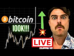 BITCOIN IS HITTING $100K RIGHT NOW!!!!!!!!!! 🚀🚀🚀 (24 HR LIVE TRADING!!!!!!!)