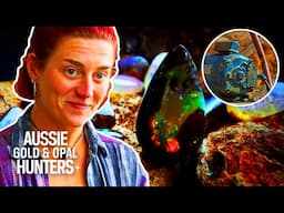 The Digi Diggers Find A $1,400 Opal Despite Their Motor Catching Fire! | Outback Opal Hunters