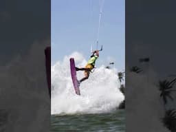 ⚡Perfect 10: Backside 317 rewind🤯 #shorts #kiteboarding