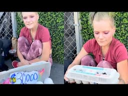 Millionaire blessed homeless lady with $30,000 and she cried with tears