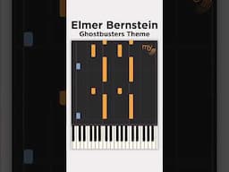 Ghostbusters Theme (Elmer Bernstein) - Piano Tutorial