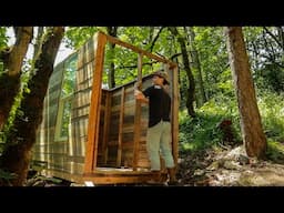 OFF GRID COTTAGE BUILT FROM PALLET WOOD (Pt 2)