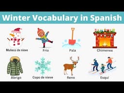 Winter Vocabulary in Spanish with Pictures!