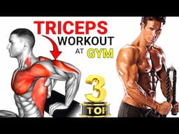 Top 3 | Triceps Workout At Gym @BuddyFitness  #gym #workout