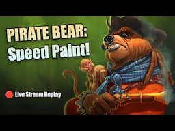 Pirate Bear! Speed Paint #timelapse #drawing