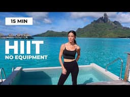 15 Min Sweaty HIIT Workout - Do This Anywhere!