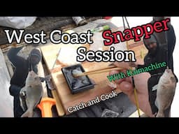 West Coast Snapper Session with Quin aka Kaimachine [Catch and Cook]