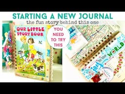 STARTING A NEW JOURNAL | How & Why| Using Junk, Scraps & Fun Stuff | November Kit Unboxing