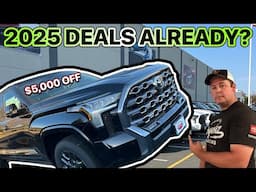 2025 Toyota Tundra Discounts Are Already Here!