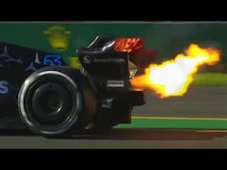 George Russell's Engine On Fire (Retires) | Australian GP - 2023 F1