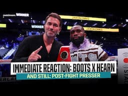 Jaron 'Boots' Ennis & Eddie Hearn Post Fight Presser After Chukhadzhian