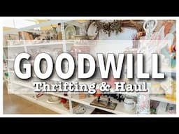 I'M BACK TO THRIFTING GOODWILL FOR HOME DECOR! THRIFT WITH ME