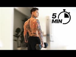 Perfect 5 Min Back Workout | Dumbbells Only