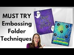 MUST TRY New Ways to Use Embossing Folders for Card Making