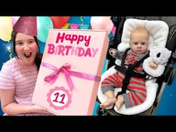 ALIYAH TURNS 11 - SURPRISE BIRTHDAY SHOPPING WITH REBORN BABY ANDY