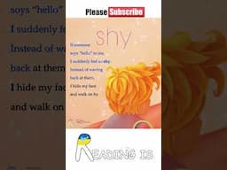 The Way I Feel - SHY - Animated Read Aloud Book https://youtu.be/o1mxBUXZdqY  #readaloud  #story