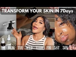 HOW TO TRANSFORM YOUR SKIN WITH SERUMS in 7days skin cycling Routine. Use this method for results💯✅