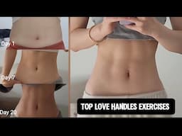 TOP love handles + Abs exercises|10 Exercise Get rid Belly fat, Slim Waist - Get ABS so easy