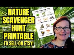 Make a Nature Scavenger Hunt Printable Kid's Activity in Canva! Crafty Becky Tutorials